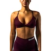 Nebbia STRONG BEAUTY Medium-Support Sports Bra TWIST-KNOT 423 dark red  Női melltartó