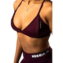 Nebbia STRONG BEAUTY Medium-Support Sports Bra TWIST-KNOT 423 dark red  Női melltartó