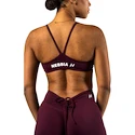 Nebbia STRONG BEAUTY Medium-Support Sports Bra TWIST-KNOT 423 dark red  Női melltartó