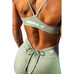 Nebbia STRONG BEAUTY Medium-Support Sports Bra TWIST-KNOT 423 light green  Női melltartó