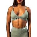 Nebbia STRONG BEAUTY Medium-Support Sports Bra TWIST-KNOT 423 light green  Női melltartó