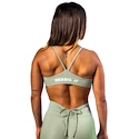 Nebbia STRONG BEAUTY Medium-Support Sports Bra TWIST-KNOT 423 light green  Női melltartó