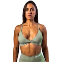 Nebbia STRONG BEAUTY Medium-Support Sports Bra TWIST-KNOT 423 light green  Női melltartó