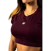 Nebbia STRONG BEAUTY Open-back Cropped Top 430 dark red Női ujjatlan póló