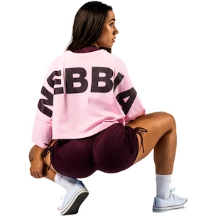 Nebbia STRONG BEAUTY Oversized Cropped Tee JUST FLOW 431 pink Női póló