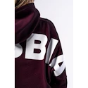 Nebbia STRONG BEAUTY Oversized Hoodie OWN YOUR POWER 433 dark red Női melegítőfelső