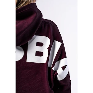 Nebbia STRONG BEAUTY Oversized Hoodie OWN YOUR POWER 433 dark red Női melegítőfelső