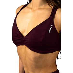 Nebbia STRONG BEAUTY Sports Bra 424 dark red  Női melltartó