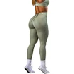 Nebbia STRONG BEAUTY V-Cut Lace-Up Sculpting Leggings OWN YOUR POWER 426 light green Női leggings