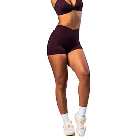 Nebbia STRONG BEAUTY V-shaping Belt Shorts 428 dark red Női rövidnadrág