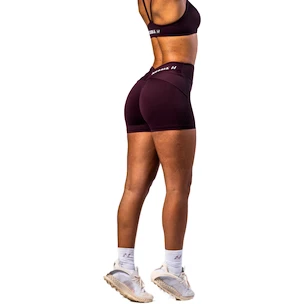 Nebbia STRONG BEAUTY V-shaping Belt Shorts 428 dark red Női rövidnadrág