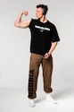 Nebbia  Washed-off Gym Sweatpants Baggy Style GYM BRO 373 Ligth Brown Férfi-melegítőalsó