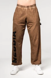 Nebbia Washed-off Gym Sweatpants Baggy Style GYM BRO 373 Ligth Brown Férfi-melegítőalsó