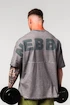 Nebbia  Washed-off Oversized Heavyweight Cotton T-shirt NO SHORTCUTS 369 Light Grey Férfipóló