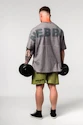Nebbia  Washed-off Oversized Heavyweight Cotton T-shirt NO SHORTCUTS 369 Light Grey Férfipóló