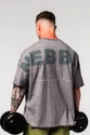 Nebbia  Washed-off Oversized Heavyweight Cotton T-shirt NO SHORTCUTS 369 Light Grey Férfipóló