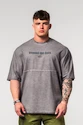 Nebbia  Washed-off Oversized Heavyweight Cotton T-shirt NO SHORTCUTS 369 Light Grey Férfipóló
