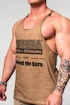 Nebbia  Washed-off Oversized Stringer MAX OUT 359 Light Brown Ujjatlan póló férfiaknak