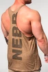 Nebbia  Washed-off Oversized Stringer MAX OUT 359 Light Brown Ujjatlan póló férfiaknak