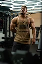 Nebbia  Washed-off Oversized Stringer MAX OUT 359 Light Brown Ujjatlan póló férfiaknak