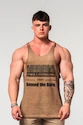 Nebbia  Washed-off Oversized Stringer MAX OUT 359 Light Brown Ujjatlan póló férfiaknak