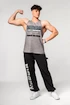 Nebbia  Washed-off Oversized Stringer MAX OUT 359 Light Grey Ujjatlan póló férfiaknak