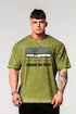 Nebbia  Washed-off Oversized T-shirt HERITAGE Green Férfipóló