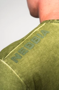 Nebbia  Washed-off Oversized T-shirt HERITAGE Green Férfipóló