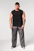 Nebbia  Washed-off Tank Top BEASTIN' Black Ujjatlan póló férfiaknak