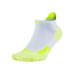 Nike Elite párnázott No-Show teniszzokni Fehér/Lime zokni