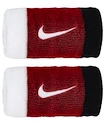 Nike  Swoosh Doublewide Wristbands White/University Red Csuklópántok