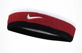 Nike Swoosh Headband White/University Red Hajpánt