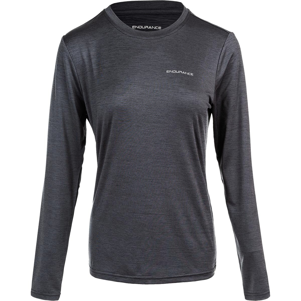Női póló Endurance  Maje Melange L-S Tee Black