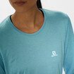Női Salomon Agile LS Tee Crystal Blue Crystal Blue