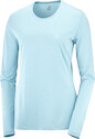 Női Salomon Agile LS Tee Crystal Blue Crystal Blue