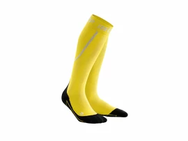 Női téli kompressziós zokni CEP Yellow/Black