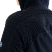 Női UYN Run Fit OW kapucnis teljes cipzáras fekete táblás pulóver