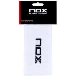 NOX 2 White/Black Logo Long Wristbands Csuklópántok
