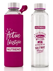 Nutrend Glass palack termikus csomagolással 500 ml rózsaszín