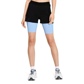 On Active Shorts Black/Stratosphere Női rövidnadrág