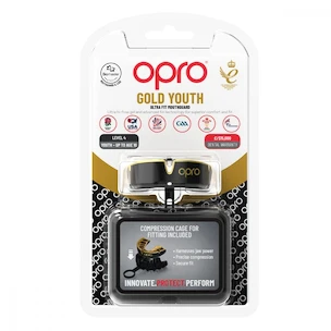 Opro  GOLD Black/Gold Junior Fogvédő