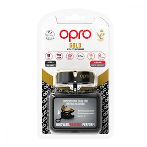 Opro  GOLD Black/Gold Senior Fogvédő