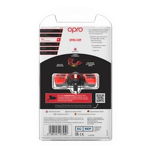 Opro  GOLD JAWZ Black/Red/Gold Senior Fogvédő