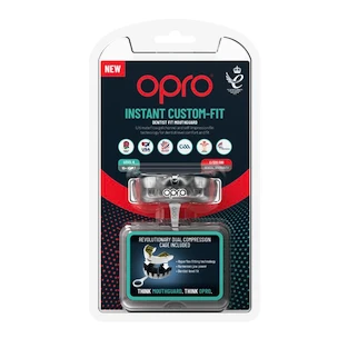 Opro  INSTANT CUSTOM FIT SOLIDS Clear Senior Fogvédő