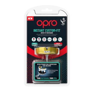 Opro  INSTANT CUSTOM FIT SOLIDS Gold/White Senior Fogvédő