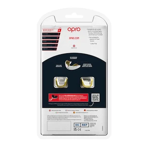 Opro  INSTANT CUSTOM FIT SOLIDS Gold/White Senior Fogvédő