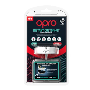 Opro  INSTANT CUSTOM FIT SOLIDS White/Gold Senior Fogvédő