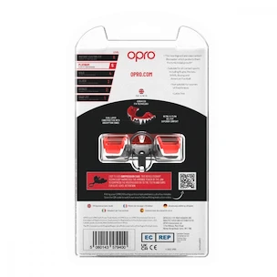 Opro  PLATINUM Black/Red/White Senior Fogvédő