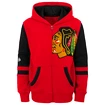 Outerstuff  FACEOFF FULL ZIP FLEECE HOODIE CHICAGO BLACKHAWKS Gyerek-melegítőfelső