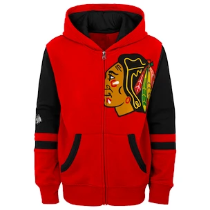 Outerstuff  FACEOFF FULL ZIP FLEECE HOODIE CHICAGO BLACKHAWKS Gyerek-melegítőfelső